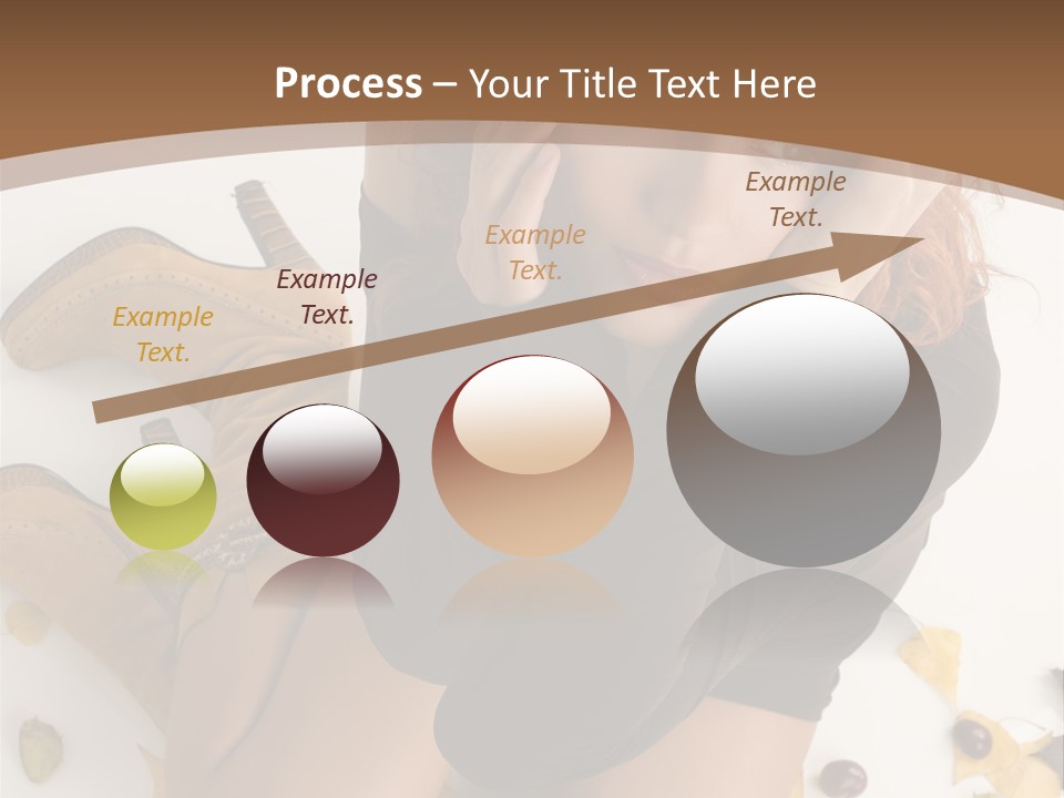 White Fashion Portrait PowerPoint Template