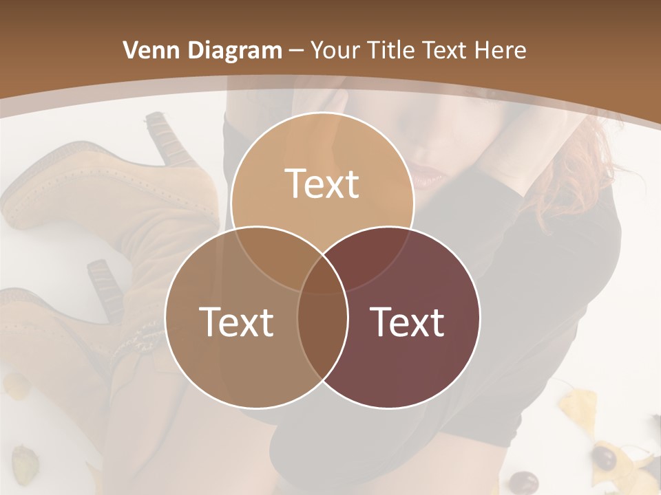 White Fashion Portrait PowerPoint Template