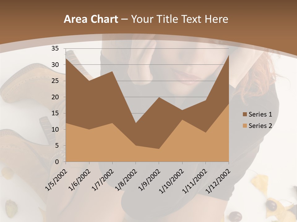 White Fashion Portrait PowerPoint Template