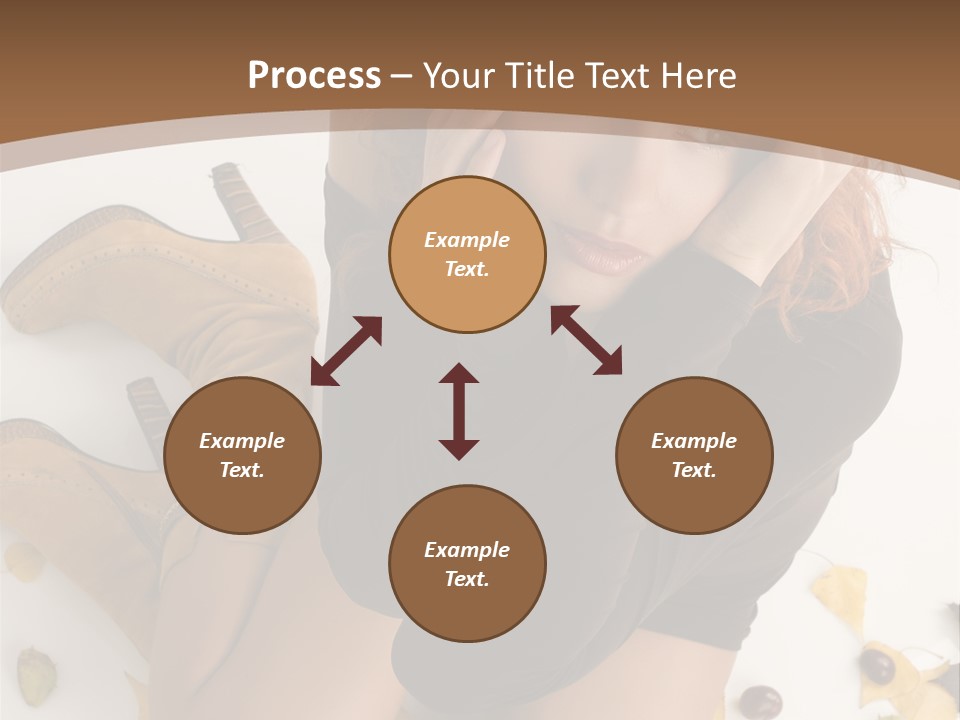 White Fashion Portrait PowerPoint Template