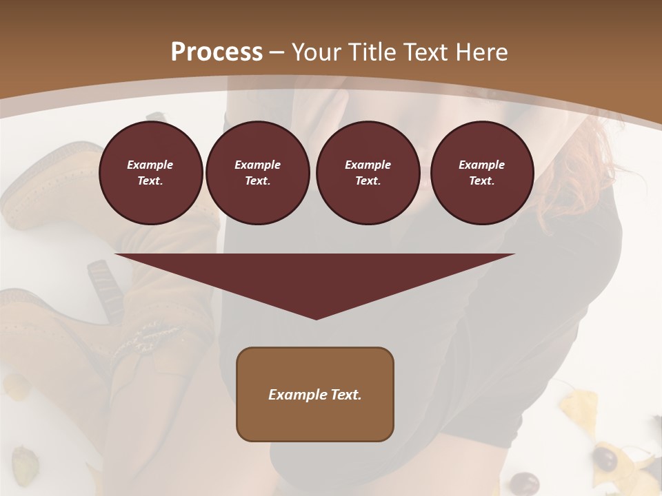 White Fashion Portrait PowerPoint Template