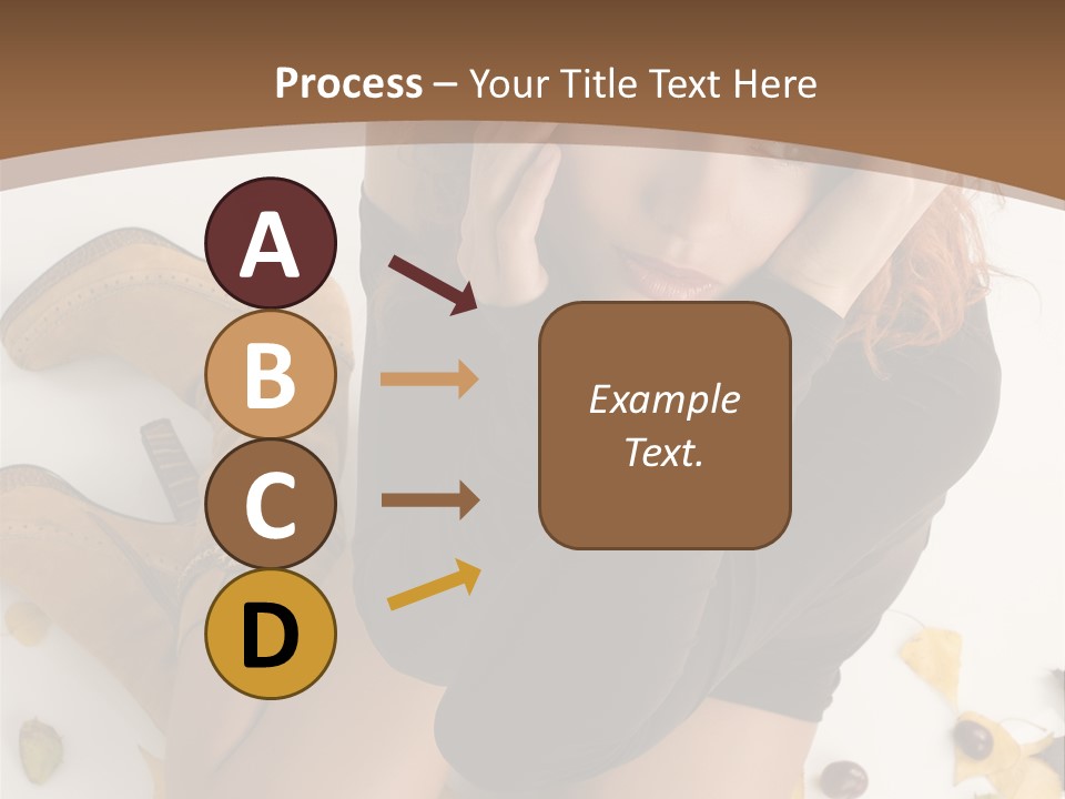 White Fashion Portrait PowerPoint Template