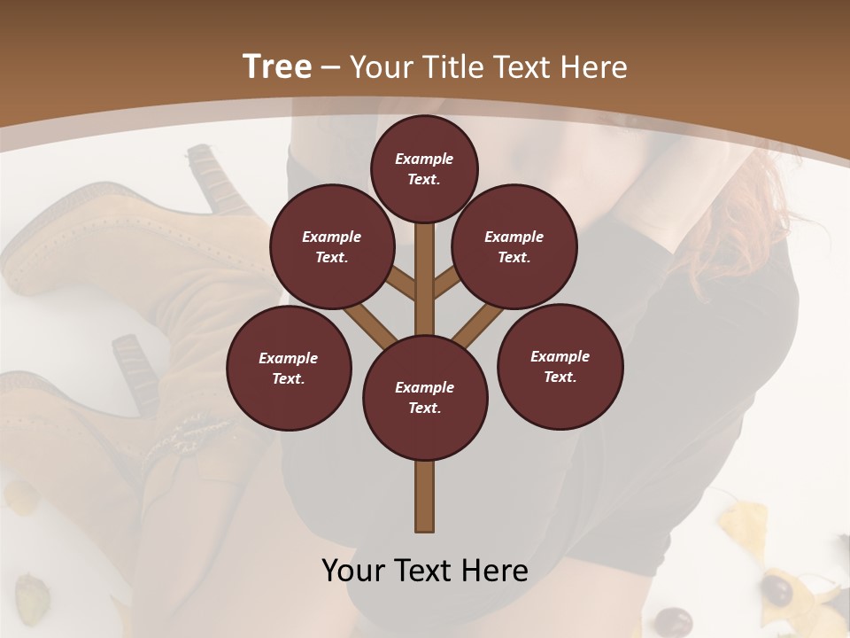 White Fashion Portrait PowerPoint Template