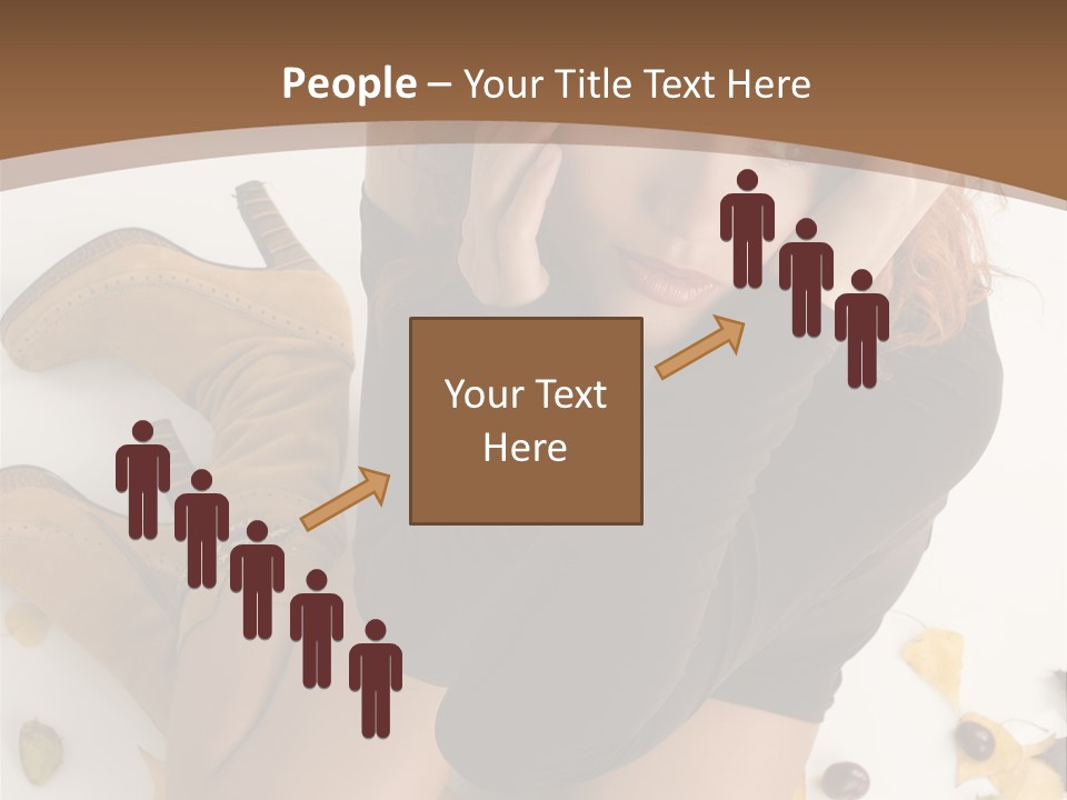 White Fashion Portrait PowerPoint Template