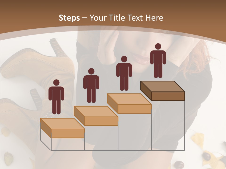 White Fashion Portrait PowerPoint Template