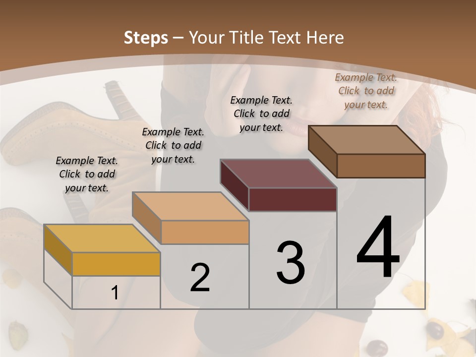 White Fashion Portrait PowerPoint Template