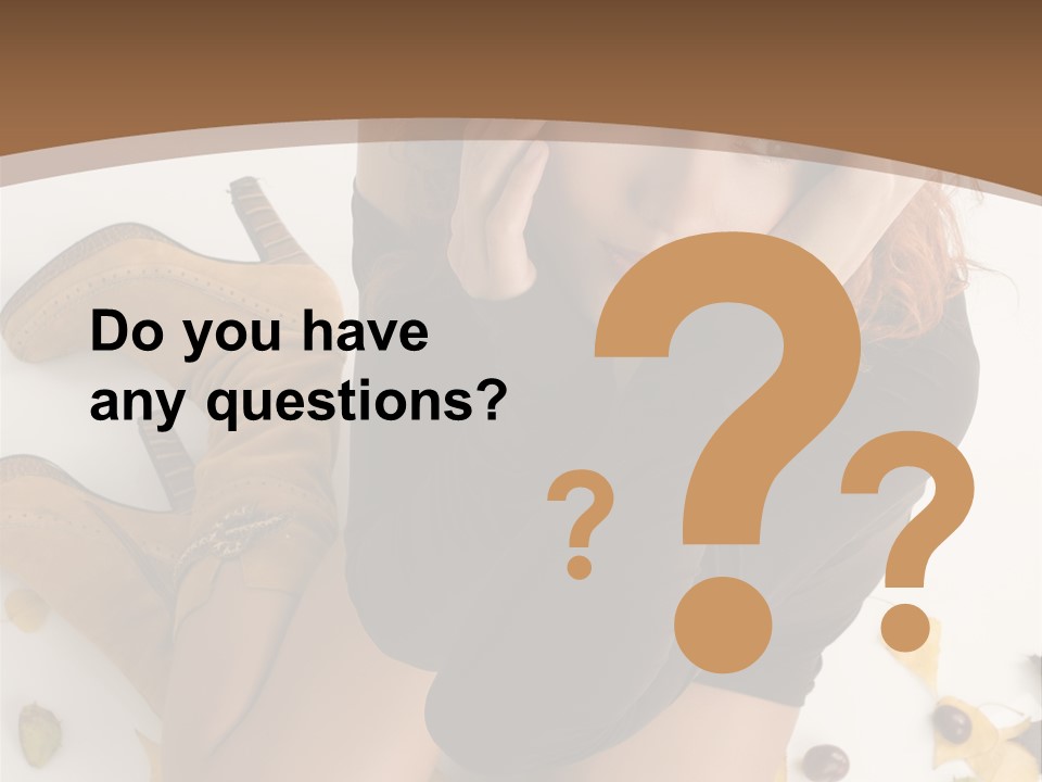 White Fashion Portrait PowerPoint Template