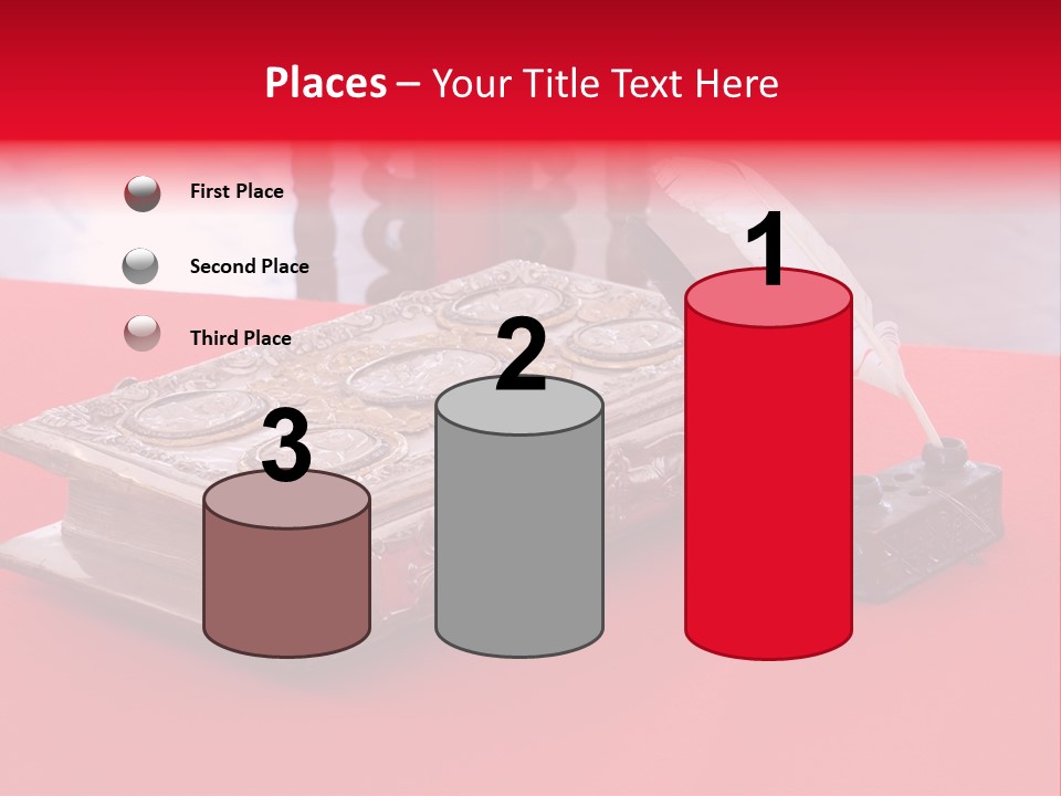 Relict Literature Red PowerPoint Template