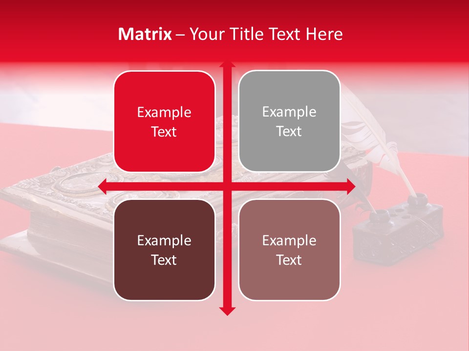Relict Literature Red PowerPoint Template