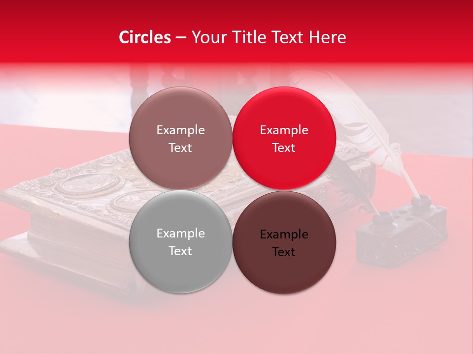 Relict Literature Red PowerPoint Template