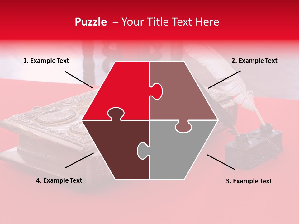 Relict Literature Red PowerPoint Template