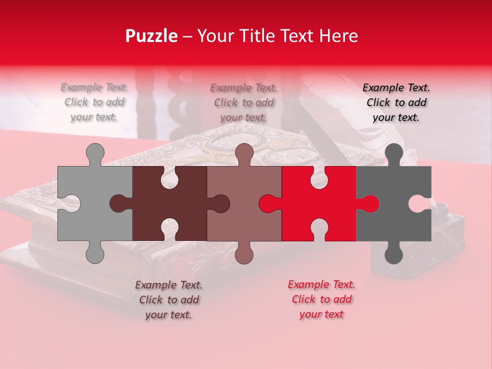 Relict Literature Red PowerPoint Template