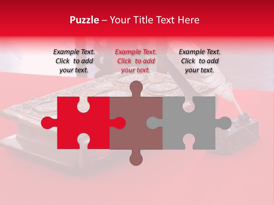 Relict Literature Red PowerPoint Template
