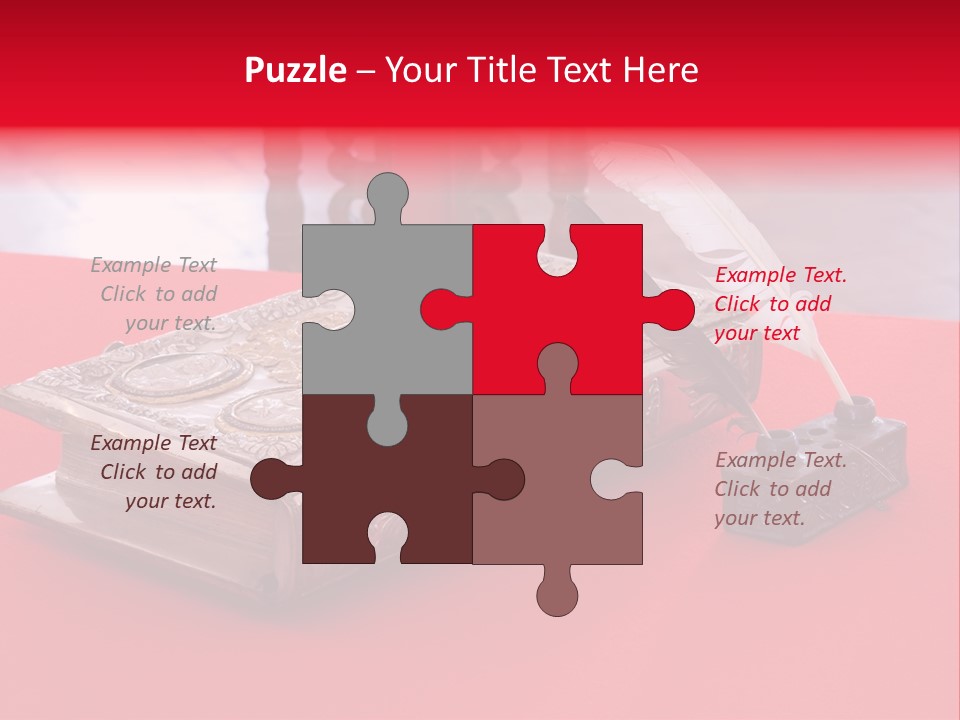 Relict Literature Red PowerPoint Template