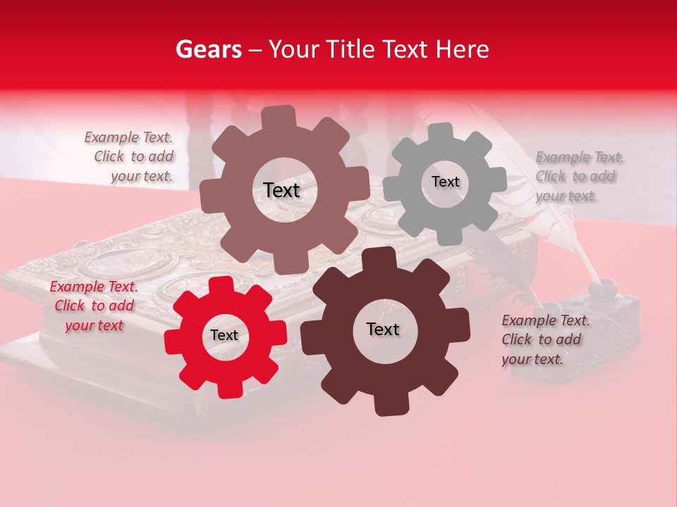 Relict Literature Red PowerPoint Template