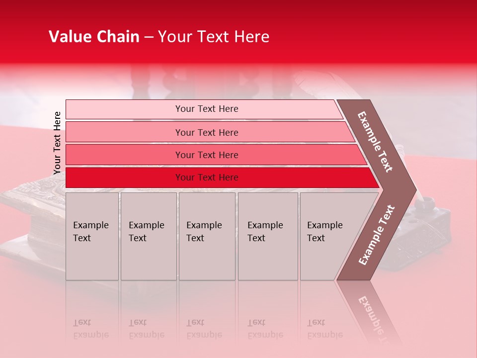 Relict Literature Red PowerPoint Template