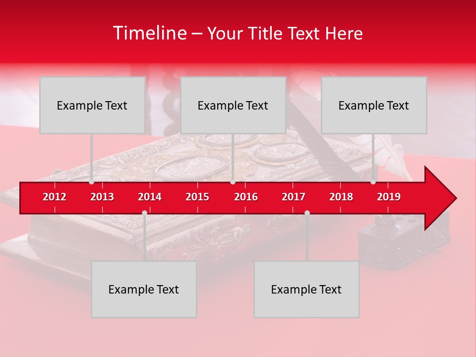 Relict Literature Red PowerPoint Template