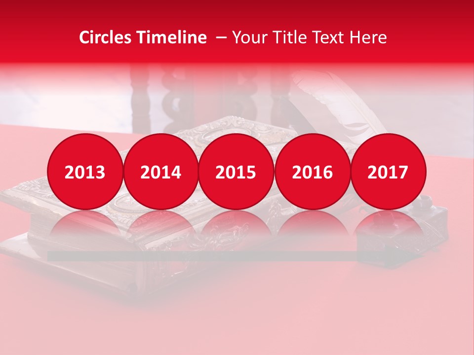 Relict Literature Red PowerPoint Template