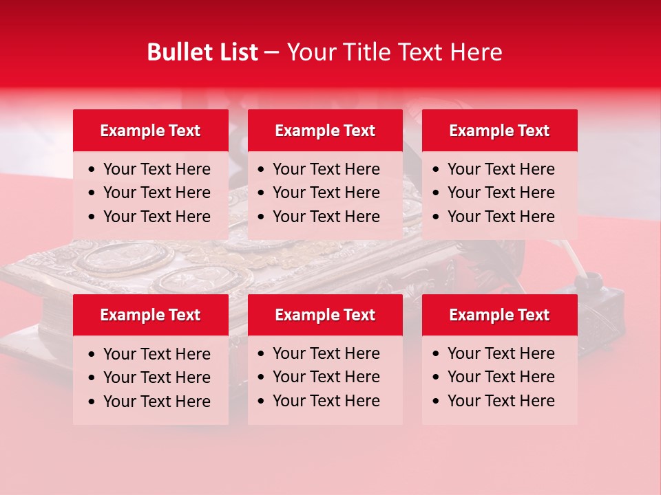 Relict Literature Red PowerPoint Template