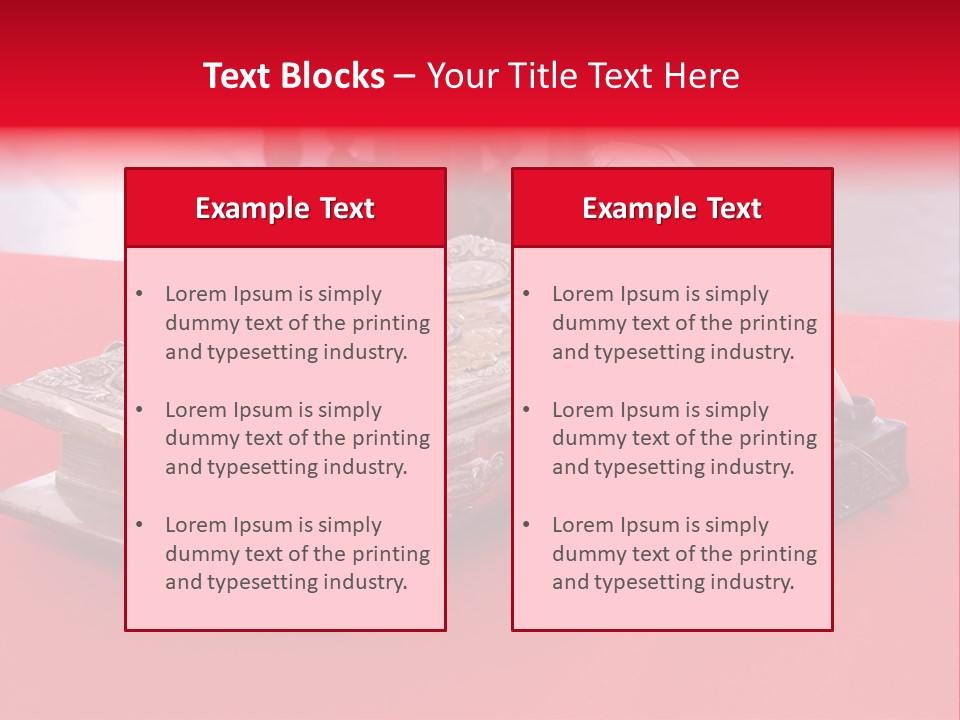 Relict Literature Red PowerPoint Template