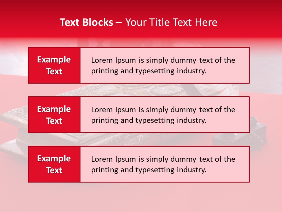 Relict Literature Red PowerPoint Template