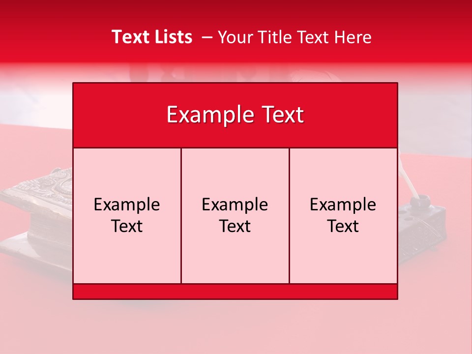 Relict Literature Red PowerPoint Template