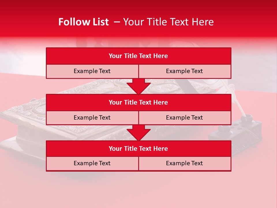 Relict Literature Red PowerPoint Template