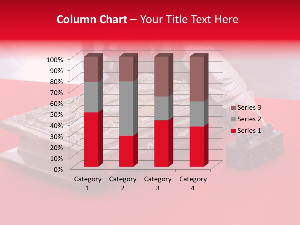 Relict Literature Red PowerPoint Template