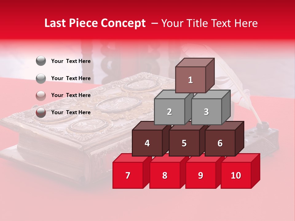 Relict Literature Red PowerPoint Template