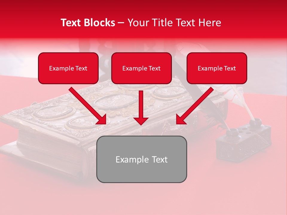 Relict Literature Red PowerPoint Template