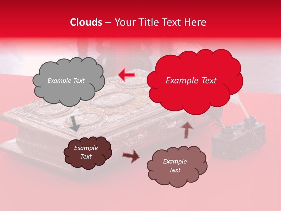 Relict Literature Red PowerPoint Template