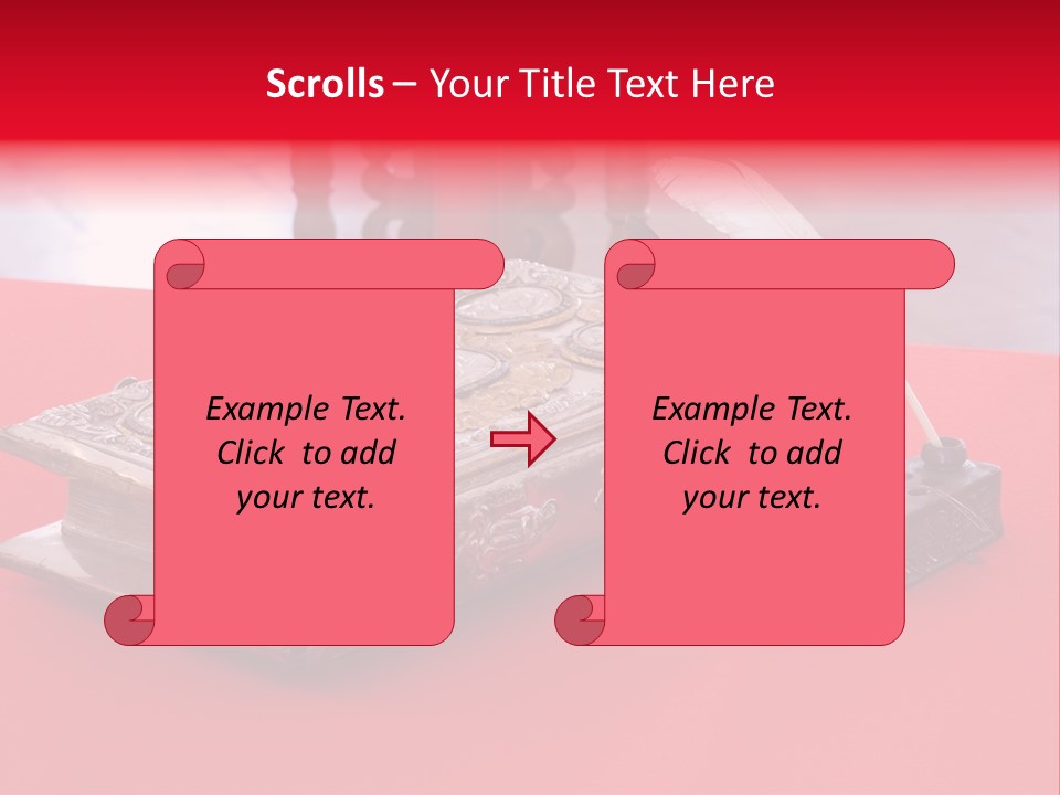 Relict Literature Red PowerPoint Template