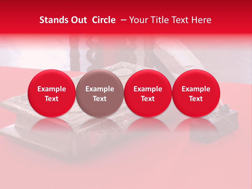 Relict Literature Red PowerPoint Template