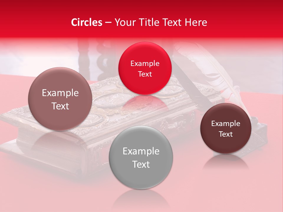 Relict Literature Red PowerPoint Template