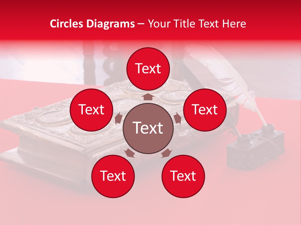 Relict Literature Red PowerPoint Template