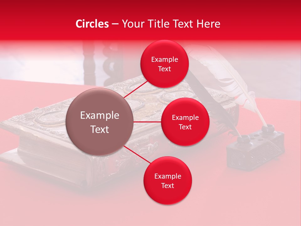 Relict Literature Red PowerPoint Template