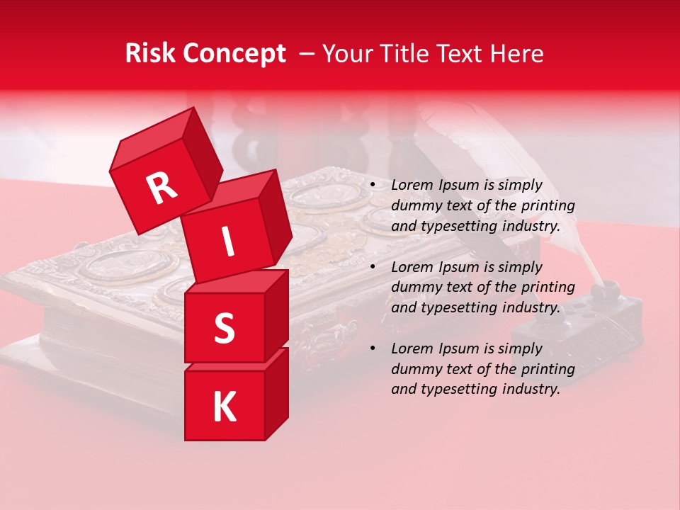 Relict Literature Red PowerPoint Template