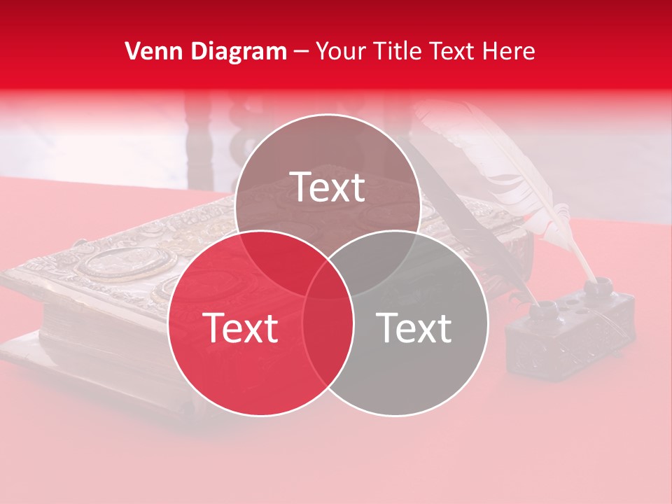 Relict Literature Red PowerPoint Template