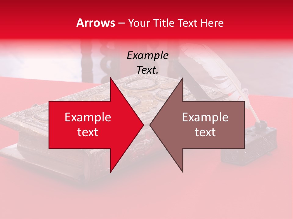 Relict Literature Red PowerPoint Template