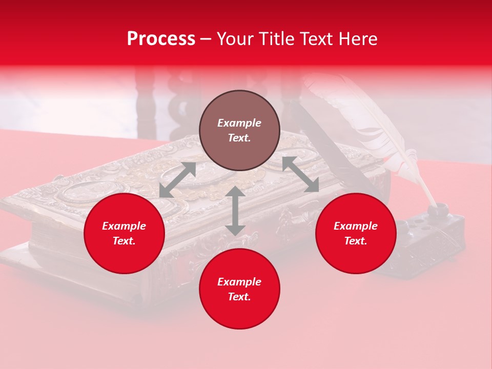 Relict Literature Red PowerPoint Template