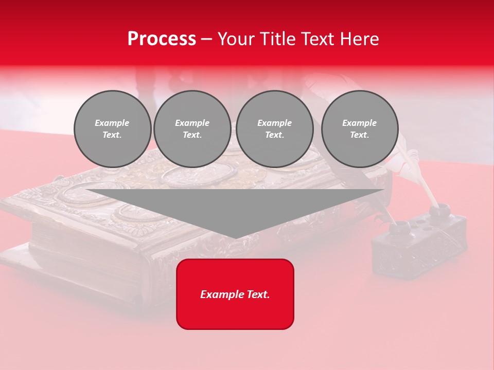 Relict Literature Red PowerPoint Template