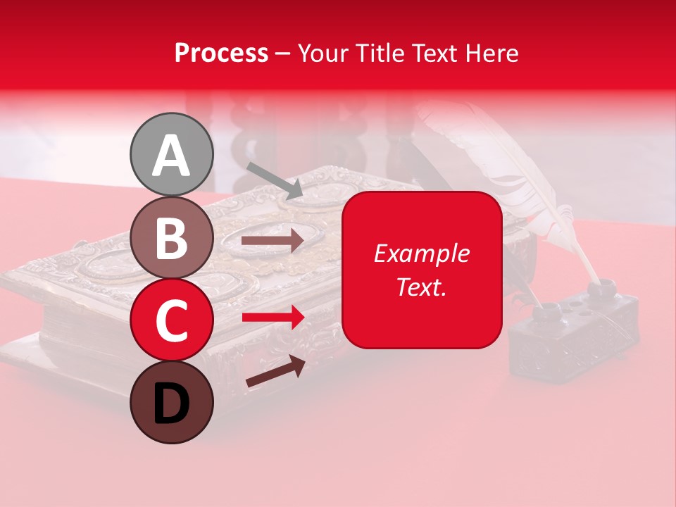 Relict Literature Red PowerPoint Template