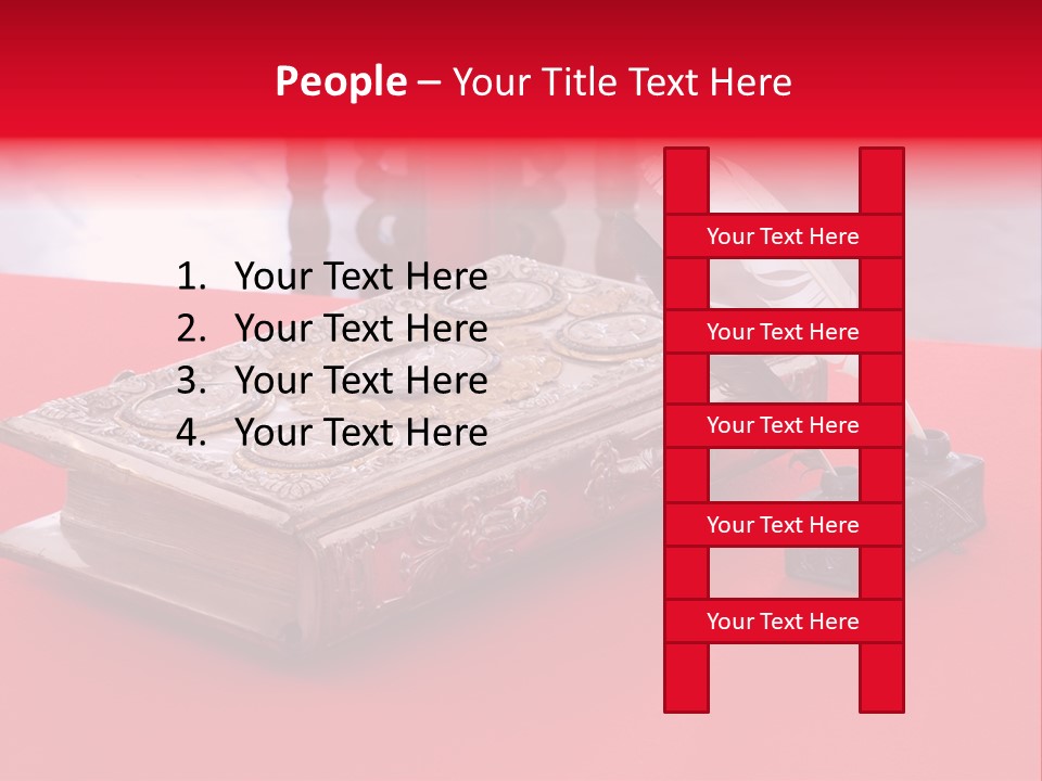 Relict Literature Red PowerPoint Template