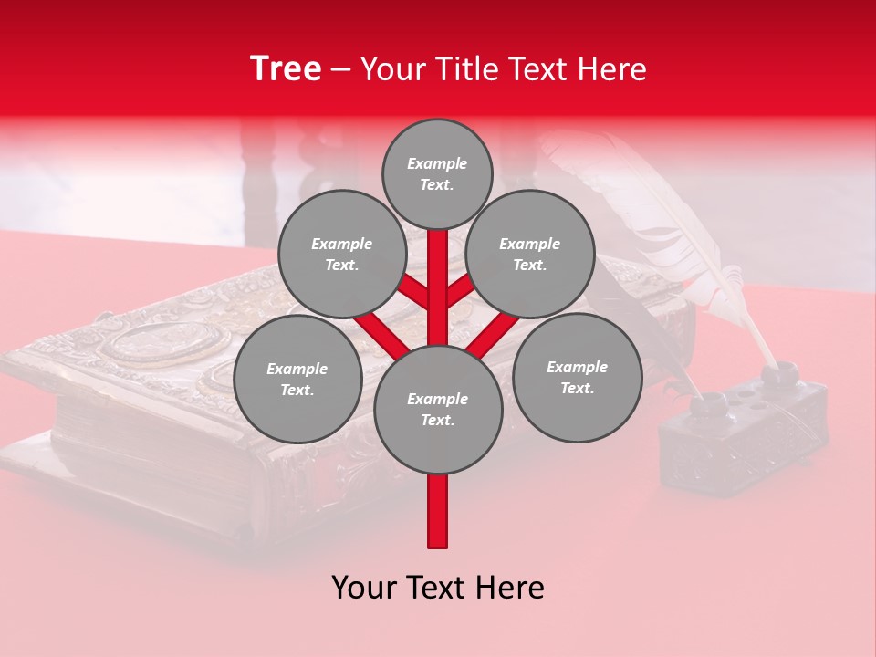 Relict Literature Red PowerPoint Template