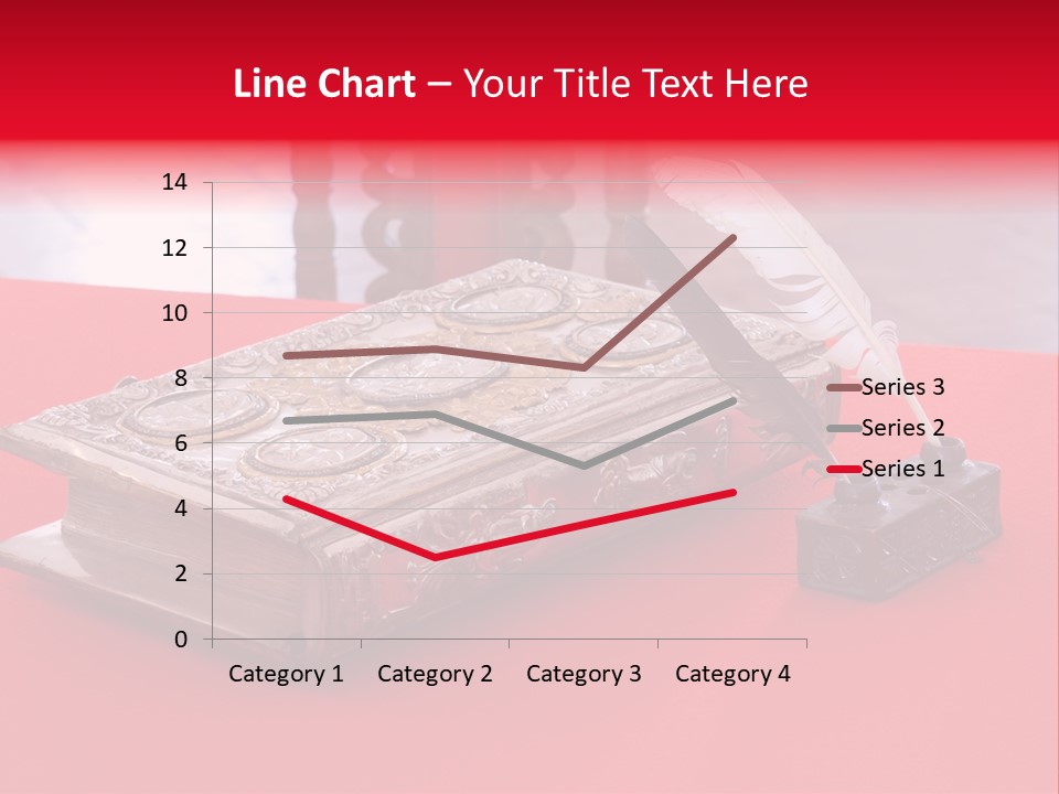Relict Literature Red PowerPoint Template