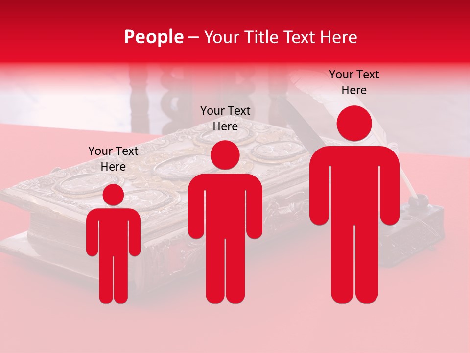 Relict Literature Red PowerPoint Template