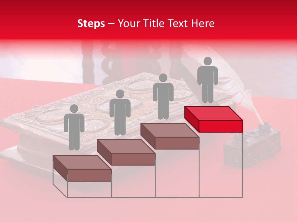 Relict Literature Red PowerPoint Template