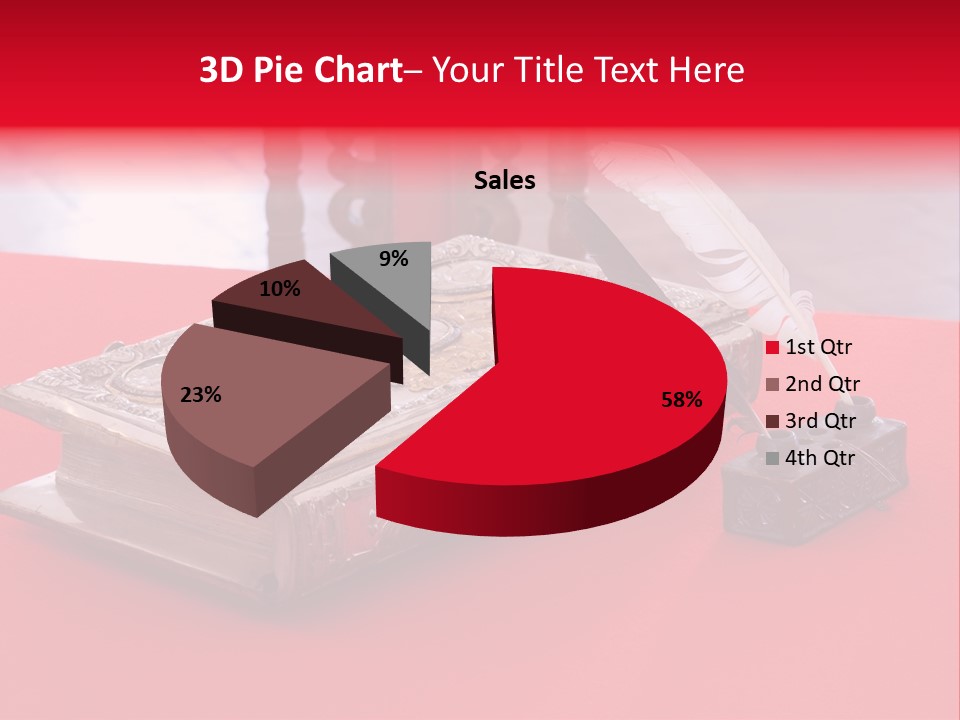 Relict Literature Red PowerPoint Template