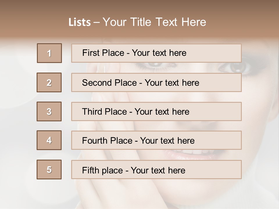 Beauty Portrait PowerPoint Template