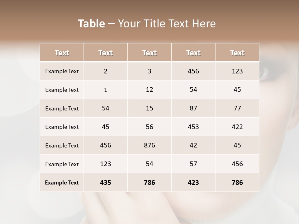 Beauty Portrait PowerPoint Template